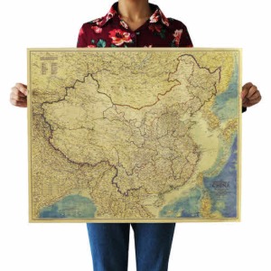 W003 중국지도 포스터 64cm x 51.5cm